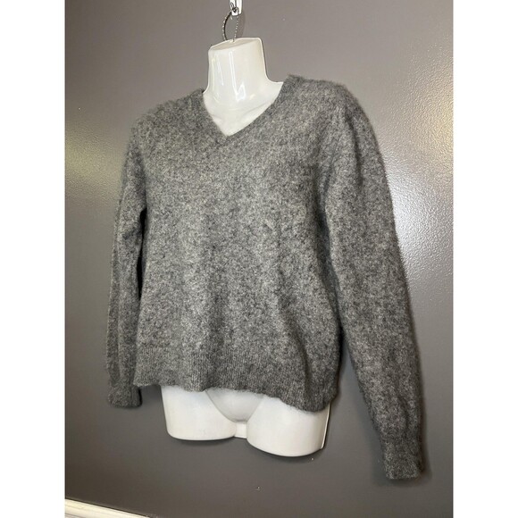 Grant Thomas Sweater Womens Medium Gray Pullover 100% Cashmere Two Ply Hong Kong - Picture 3 of 10